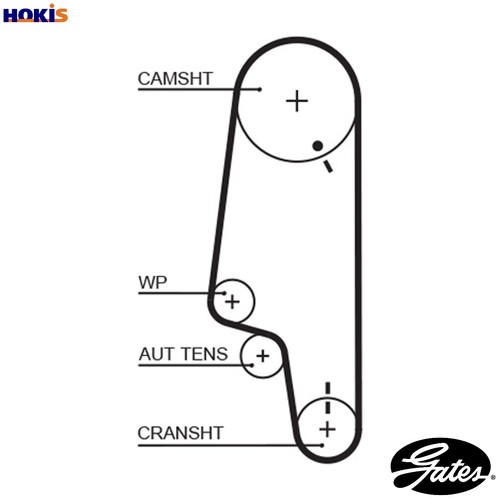 Timing belt 5427xs for - belt, vw
