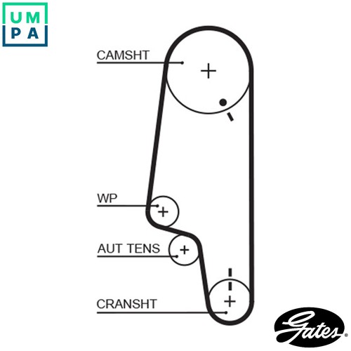 Timing belt 5427xs - timing, vw