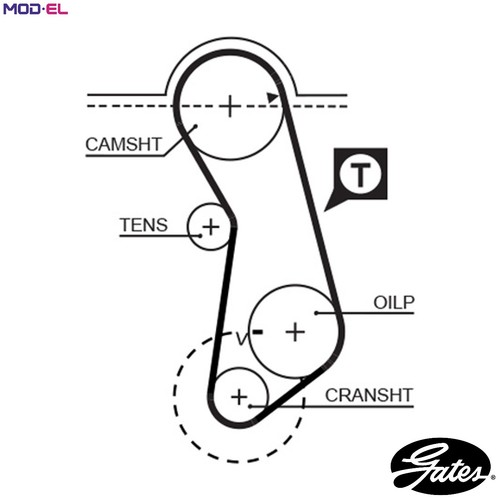 Timing belt 5016 for - 5016, vw
